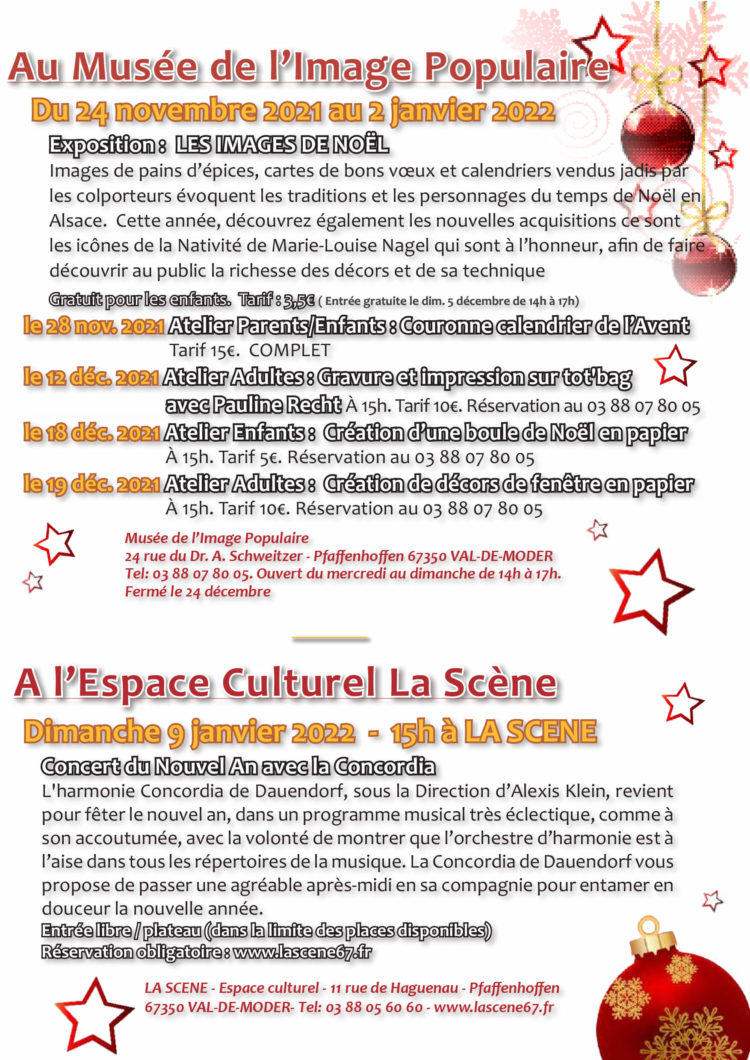 Noël dans le Val-de-Moder 2021 – Le programme
